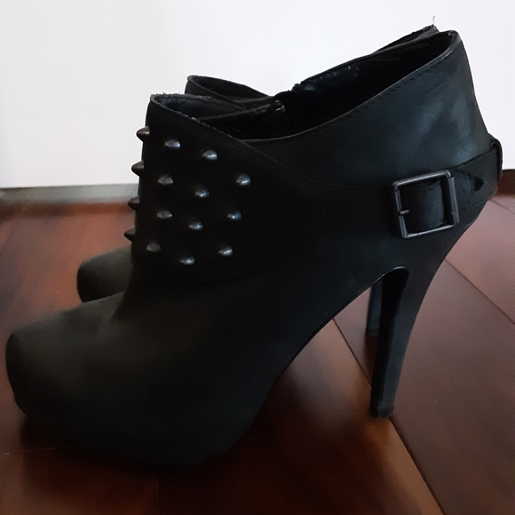ASH EMMA BOOTS IN GREYISH BLACK WITH GUNMETAL STUDS 40 - Picture 8 of 16